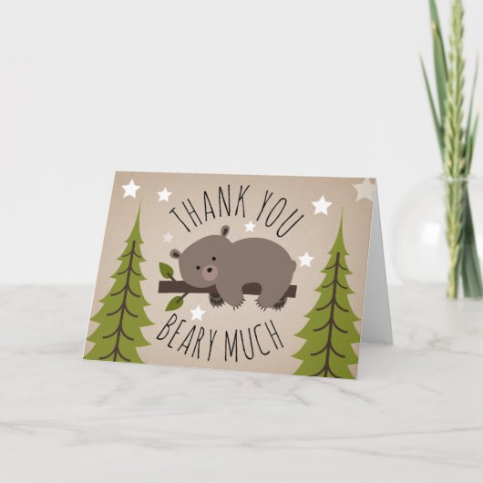 スリーピーベアーサンキュースターズ サンキューカード (正面)