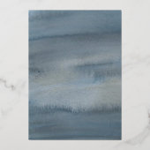 スリーピーベアースターベビーシャワー 箔招待状 (裏面)