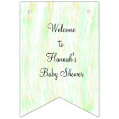 スリーピーベビーコアラパーソナライズされたベビーシャワー バンティングフラッグ (第2の旗)