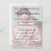 スリーピーベビーバイメアリーカッサット、ヴィンテージベビーシャワー 招待状 (裏面)