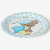 スリーピーベビーベアーボーイ ペーパープレート (アングル)