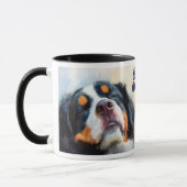 スリーピーベルネーズマウンテンドッグポートレート マグカップ (左)
