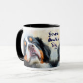 スリーピーベルネーズマウンテンドッグポートレート マグカップ (正面左)