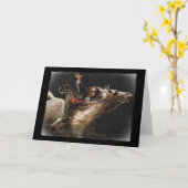 スリーピーホロウイカボドクレーン カード (黄色い花)