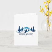 スリーピーホローアイオワスキーリゾートスキースキーヤー_1 カード (黄色い花)