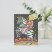 スリーピーホローサーカスピエロ、ゼブラハロウィーン シーズンポストカード (スタンド正面)