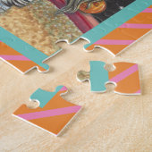 スリーピーホローサーカスピエロ、ハロウィンゼブラパズル ジグソーパズル (側面)