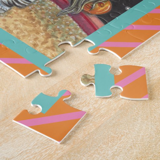 スリーピーホローサーカスピエロ、ハロウィンゼブラパズル ジグソーパズル (側面)