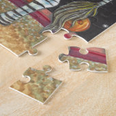 スリーピーホローサーカスピエロ、ハロウィンゼブラパズル ジグソーパズル (側面)