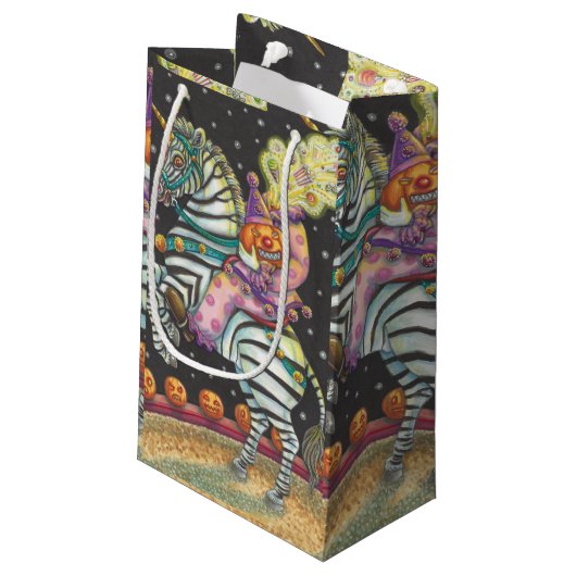 スリーピーホローサーカスピエロ、ユニコーンゼブラ抱き枕 スモールペーパーバッグ (裏面アングル)