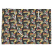 スリーピーホローサーカスピエロ、ユニコーンゼブラ抱き枕 ラージペーパーバッグ (裏面)