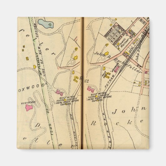 スリーピーホロー、ニューヨーク2 マグネット (正面)