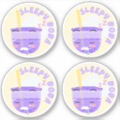 スリーピーボバ – 4のパック シール (正面)