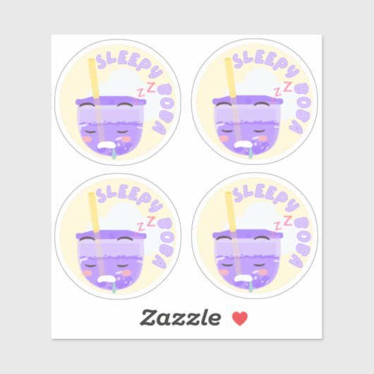 スリーピーボバ – 4のパック シール (シート)