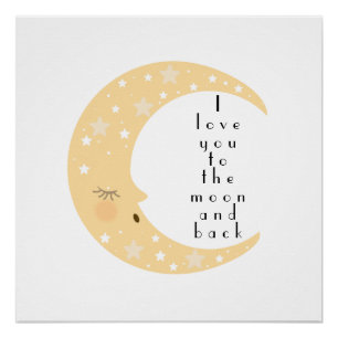 スリーピームーン子供部屋 ポスター