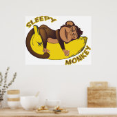 スリーピーモンキーポスター ポスター (キッチン)