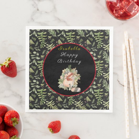 スリーピーラクーンカスタマイズ文字とカラー (インサイチュ)