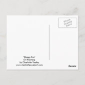 スリーピーレッドキツネアニマルアートハガキ ポストカード (裏面)