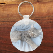 スリーピー子猫 キーホルダー (正面)