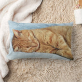 スリーピー子猫 ランバークッション (ブランケット)