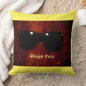 スリーピー顔コレクショカスタムン – 装飾用クッション クッション (ブランケット)