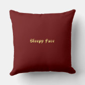 スリーピー顔コレクショカスタムン – 装飾用クッション クッション (裏面)