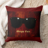 スリーピー顔コレクショカスタムン – 装飾用クッション クッション (ブランケット)
