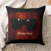 スリーピー顔コレクショカスタムン – 装飾用クッション クッション (ブランケット)