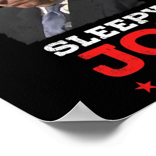 スリーピー・ジョーおもしろい- Joeバイデン氏政治選挙 ポスター (角)