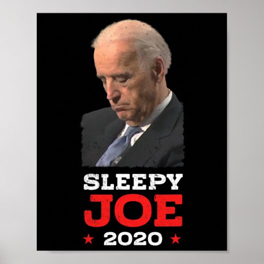 スリーピー・ジョーおもしろい- Joeバイデン氏政治選挙 ポスター (正面)