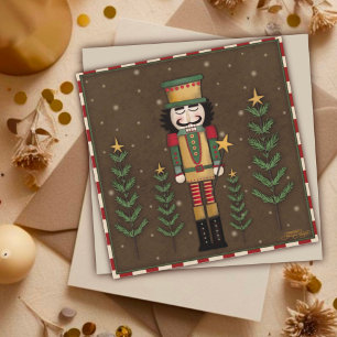 スリーピー・ナッツクラッカー クリスマス ホリデー カード