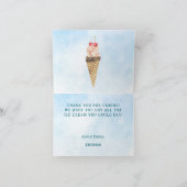 スリーピー ヒポの誕生日パーティー お礼カード サンキューカード (内部)