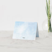 スリーピー ヒポの誕生日パーティー お礼カード サンキューカード (裏面)