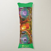 スリーピー·フェアリー·魔法の木。グリーンジャイアントカスタム ボディピロー (正面縦)