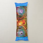 スリーピー·フェアリー·魔法の木。ブルージャイアントカスタム ボディピロー (裏面 (縦))