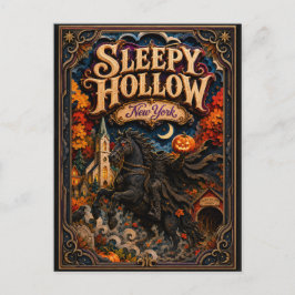 スリーピー・ホロウ伝説 ニューヨーク ポップカット ポストカード