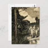 スリーピー・ホロウ：大柄な騎兵 ポストカード (正面/裏面)