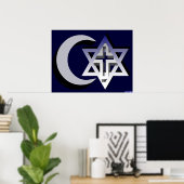 スリーファイスプリント ポスター (ホームオフィス)