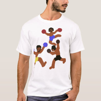 スリーファイターズ - ダイナミックな動き Tシャツ