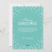 スリーフォトクリスマスツリーモダンホリデーカード シーズンカード (裏面)