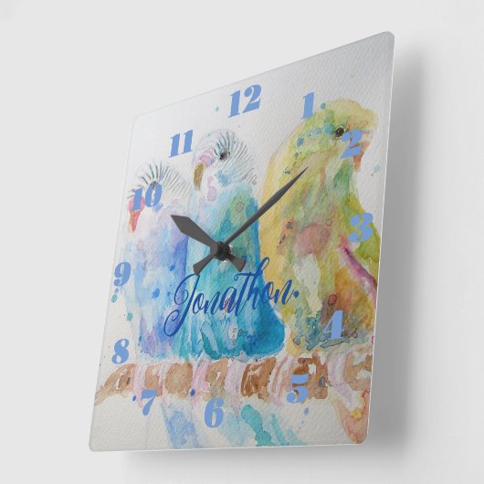 スリーブディーズブディーズブディージャーボーイズルームクロック スクエア壁時計 (傾斜)