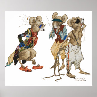 スリーブラインドネズミバイチャールズフォーク ポスター