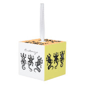 スリーブラックリザードサンダー_コーブサウスウエストスタイル キューブオーナメント (裏面アングル)