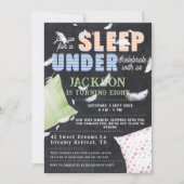 スリープアンダーカワイイカラフルートスリープバー誕生日 招待状 (正面)