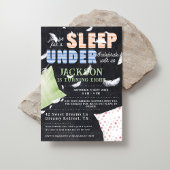 スリープアンダーカワイイカラフルートスリープバー誕生日 招待状