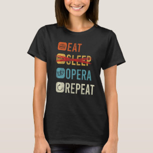 スリープオペラリピ食べートオペラシンガー1 Tシャツ