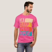 スリープオペラリピ食べート歌手の恋人レトロヴィンテージ Tシャツ (正面フル)