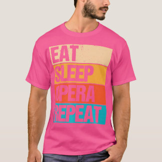 スリープオペラリピ食べート歌手の恋人レトロヴィンテージ Tシャツ