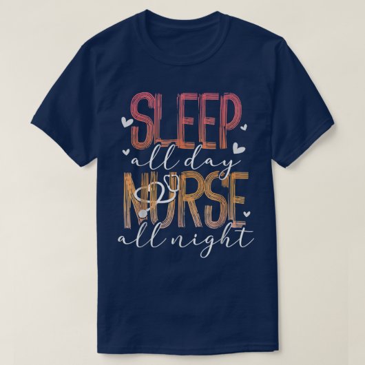 スリープオールデイナースオールナイトTシャツ Tシャツ (デザイン正面)