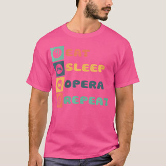 スリープオ食べペラリピート歌唱ミュージシャンムス Tシャツ